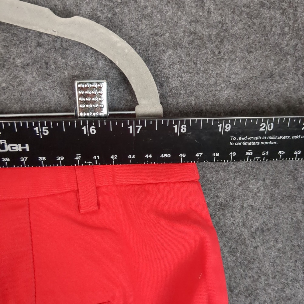 Talbots Perfect Skimmer Pants Womens 16 Red Cropped Capri Button Cuff NEW‎ - Picture 16 of 16